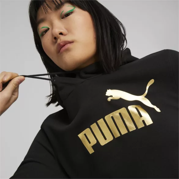 Puma ESS+ Metallic Logo Hoodie Női pulóver - SM-849096-01