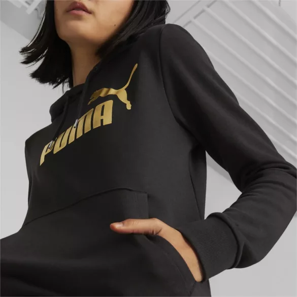 Puma ESS+ Metallic Logo Hoodie Női pulóver - SM-849096-01