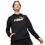Puma ESS+ Metallic Logo Hoodie Női pulóver - SM-849958-01