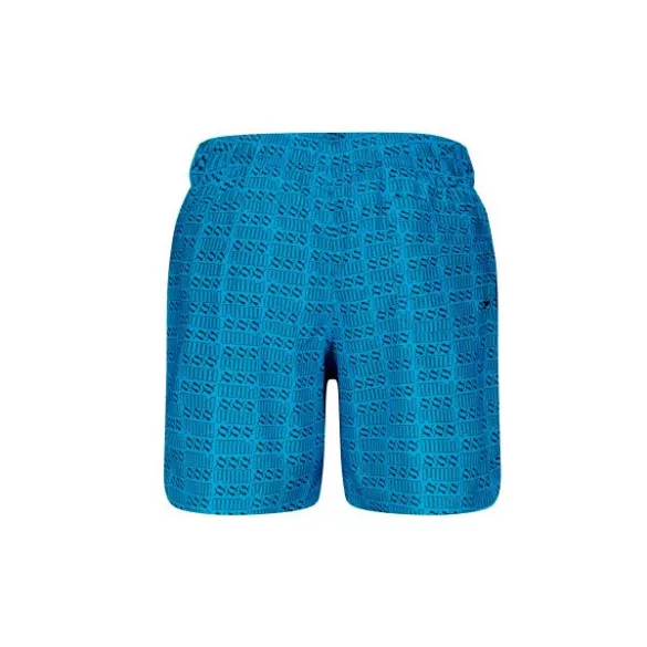 Puma PUMA SWIM MEN LOGO PRINT MID SHORTS 1P Férfi rövidnadrág - SM-938354-02