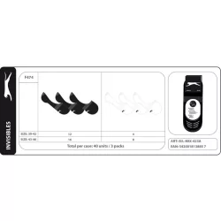   Slazenger SLAZENGER F474 titokzokni 3ppk Unisex zokni - SM-BL-MIX-423A