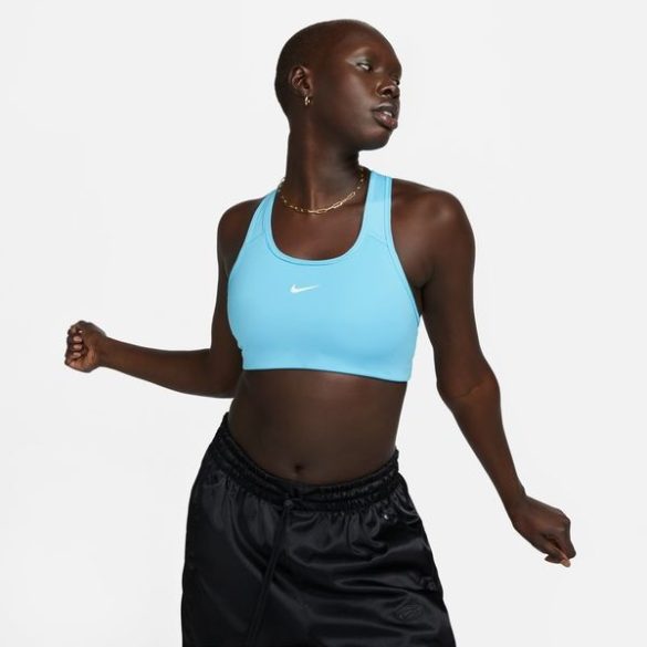 Nike Nike Swoosh-Women's Medium-Support 1-Piece Pad Sports Bra Női sportmelltartó - SM-BV3636-416