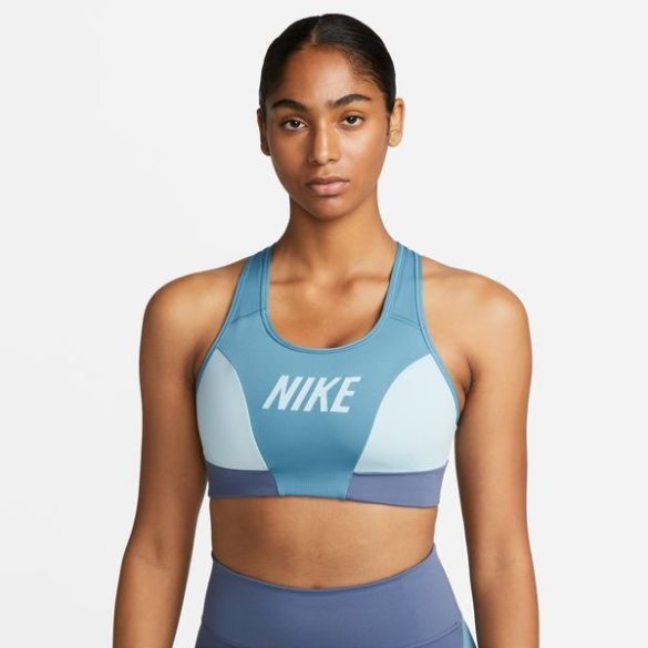 Nike Nike Swoosh-Women's Medium-Support 1-Piece Pad Logo Sports Bra Női sportmelltartó - SM-DQ5134-440