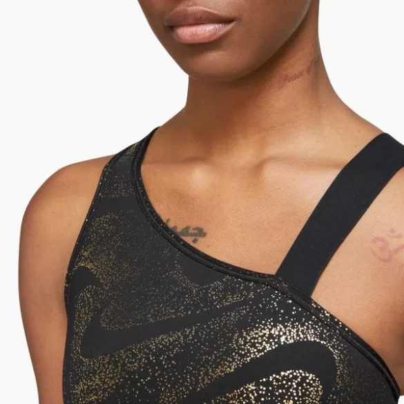 Nike Nike Swoosh-Women's Medium-Support Asymmetrical Non-Padded Sports Bra Női sportmelltartó - SM-DQ5242-010