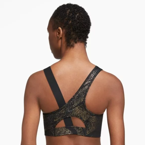 Nike Nike Swoosh-Women's Medium-Support Asymmetrical Non-Padded Sports Bra Női sportmelltartó - SM-DQ5242-010