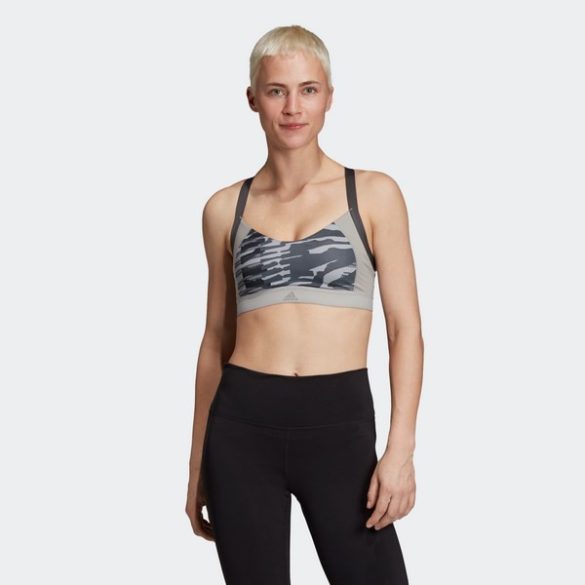 Adidas AM AI Q3 BRA MGSOGR/PRINT Női sportmelltartó - SM-DX7543