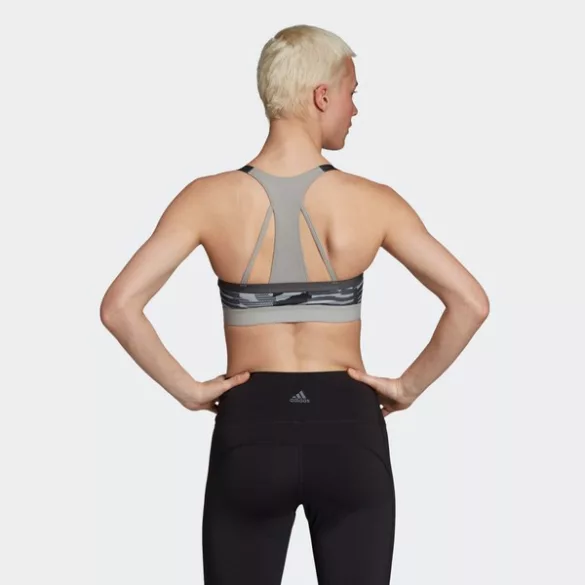 Adidas AM AI Q3 BRA MGSOGR/PRINT Női sportmelltartó - SM-DX7543