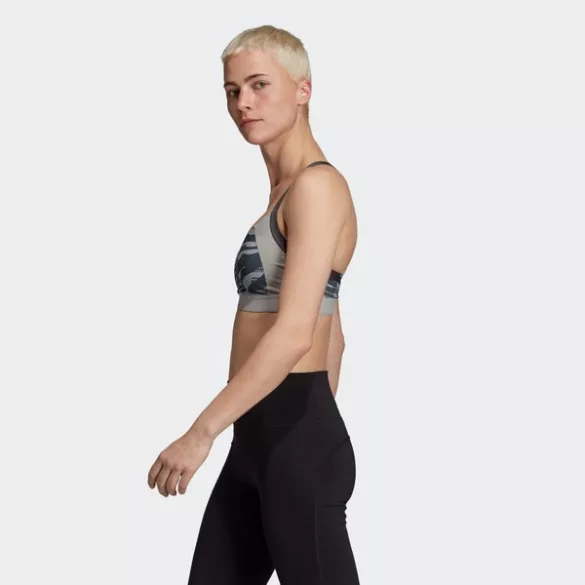 Adidas AM AI Q3 BRA MGSOGR/PRINT Női sportmelltartó - SM-DX7543