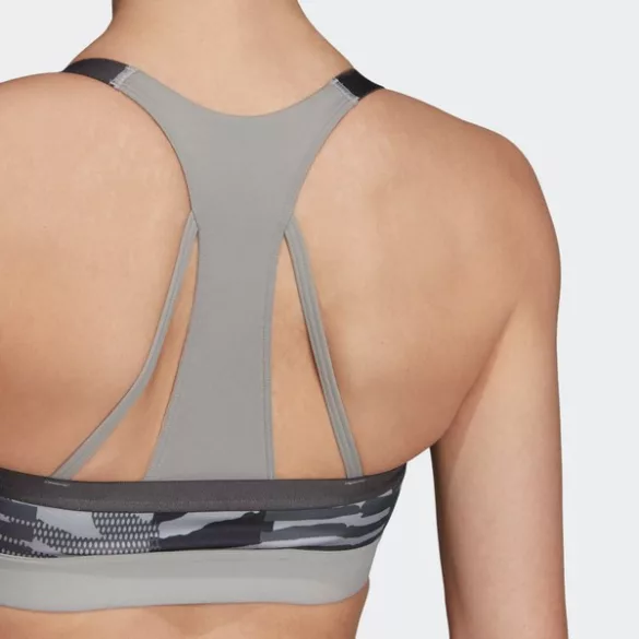 Adidas AM AI Q3 BRA MGSOGR/PRINT Női sportmelltartó - SM-DX7543
