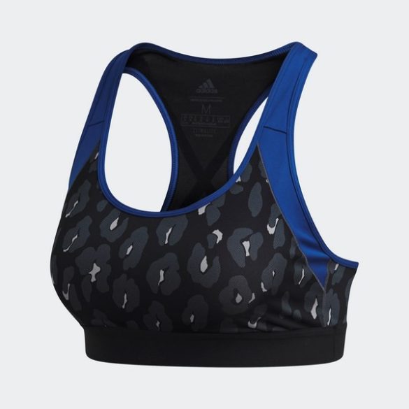 Adidas DRST AI Q4 BRA BLACK/PRINT Női sportmelltartó - SM-DX7547