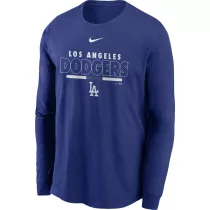   Nike LA Dodgers Nike Color Bar Long Sleeve T-Shirt Férfi póló - SM-NKAC4EWLDM3S