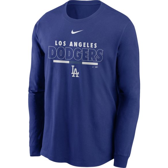 Nike LA Dodgers Nike Color Bar Long Sleeve T-Shirt Férfi póló - SM-NKAC4EWLDM3S