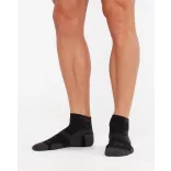 2XU Vectr Cushion No Show Socks Unisex zokni - SM-UA5043e-BLK-TTM