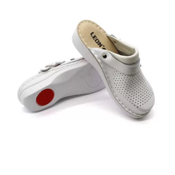 Leon Comfort férfi papucs - V202M Feher
