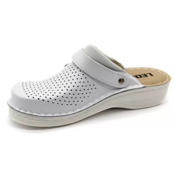 Leon Comfort férfi papucs - V202M Feher