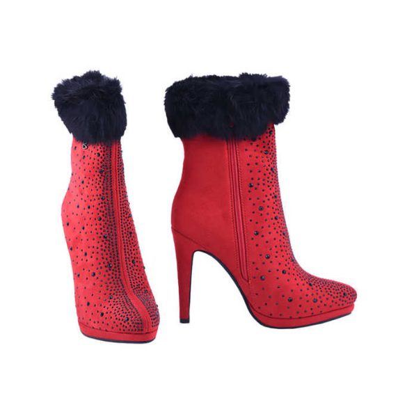 Graf n Berg női bokacsizma - WL133-Q256 Red