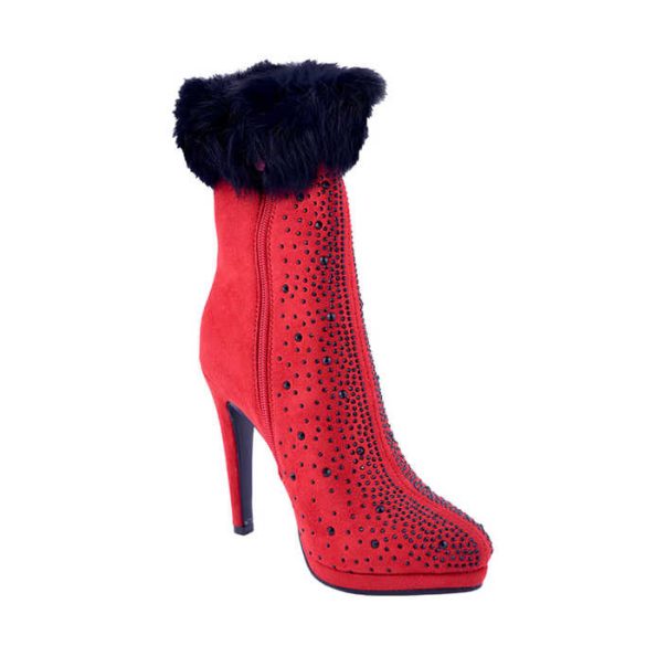 Graf n Berg női bokacsizma - WL133-Q256 Red